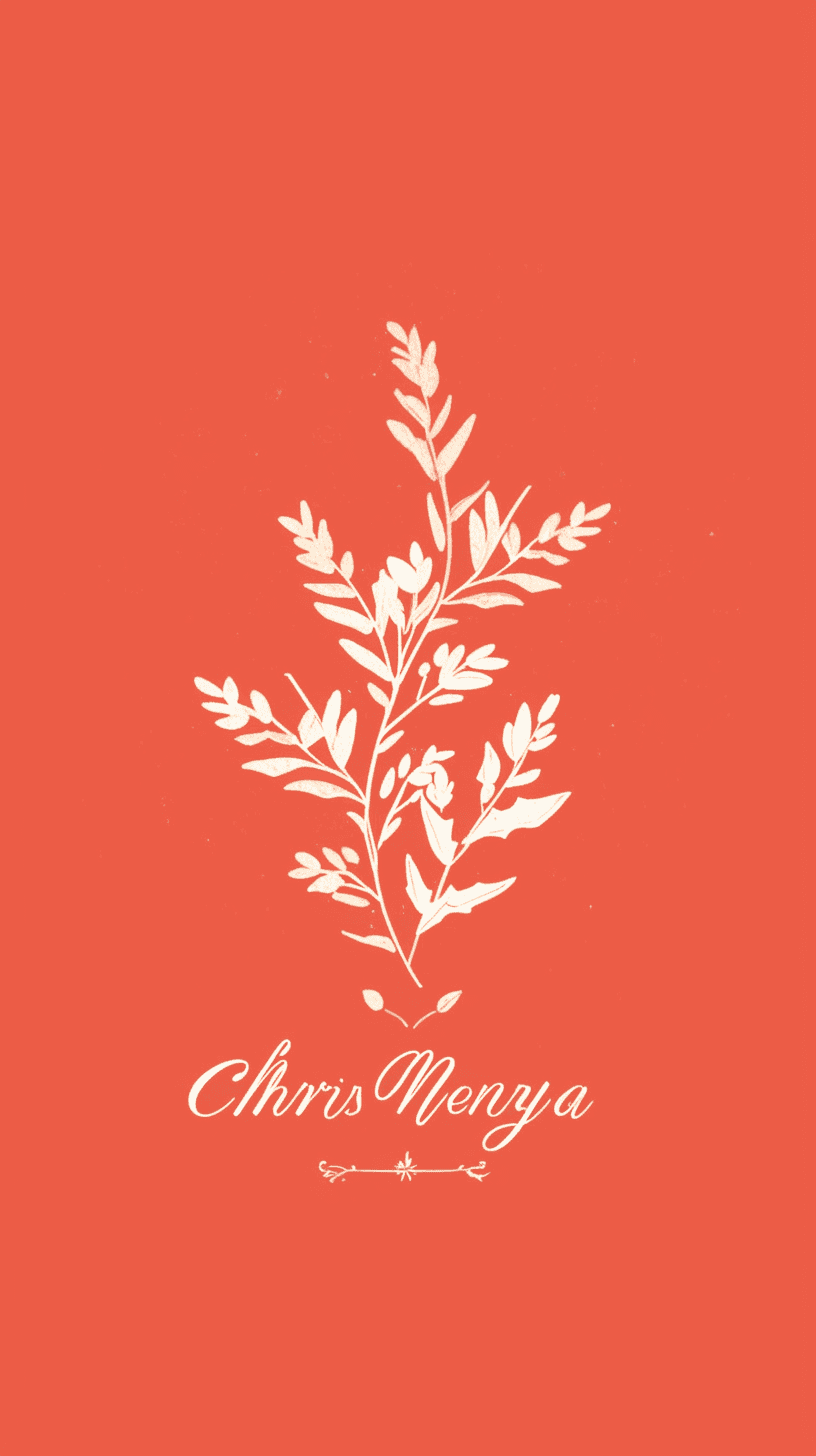 Christmas Blossom Gang original repeating artwork