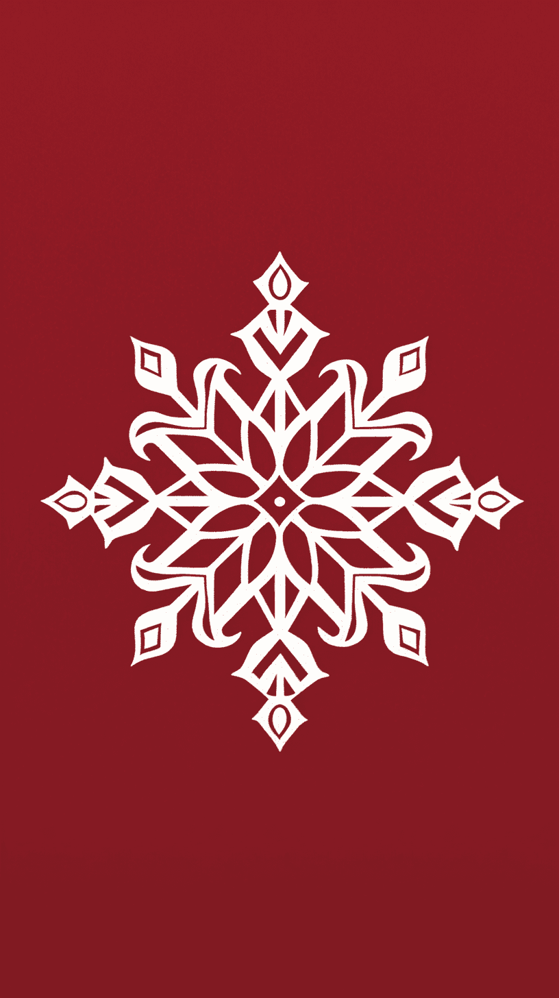 Christmas Snowflake Golden original repeating artwork
