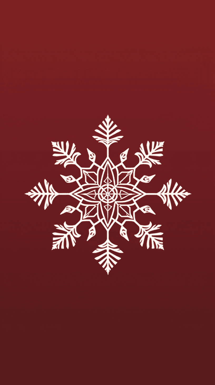 Christmas Snowflake Prism original repeating artwork