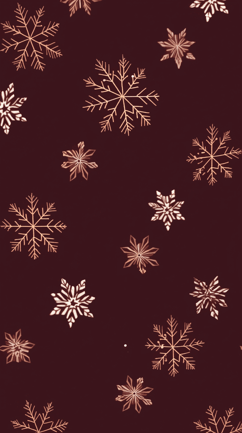 Christmas Snowflake Glow original repeating artwork