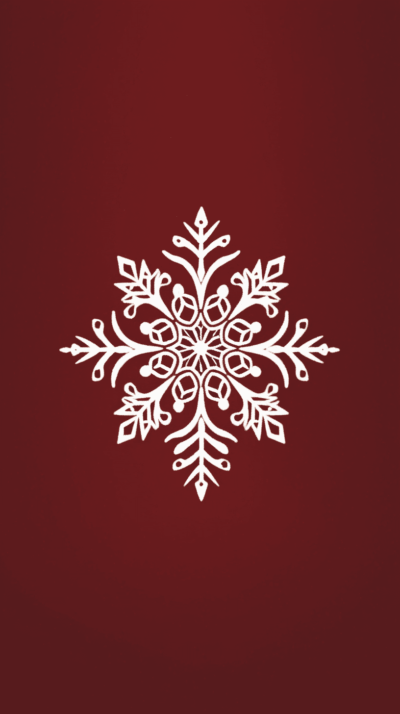 Christmas Snowflake Flare original repeating artwork
