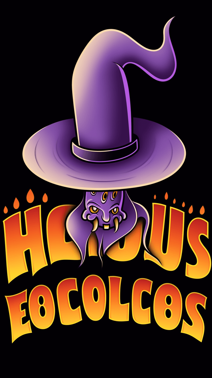 Halloween Rooftop original repeating artwork