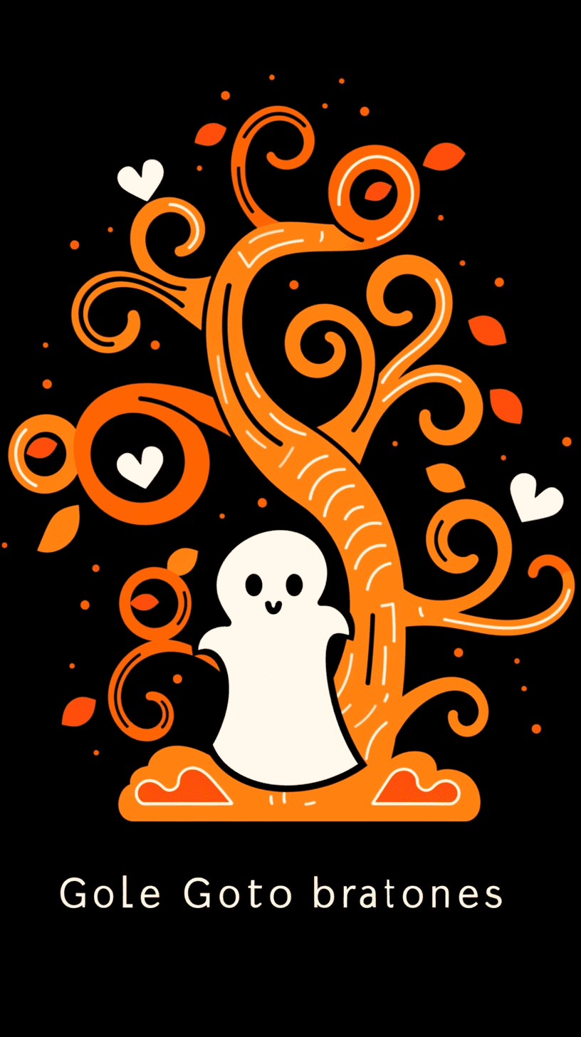 Halloween Kick original repeating artwork