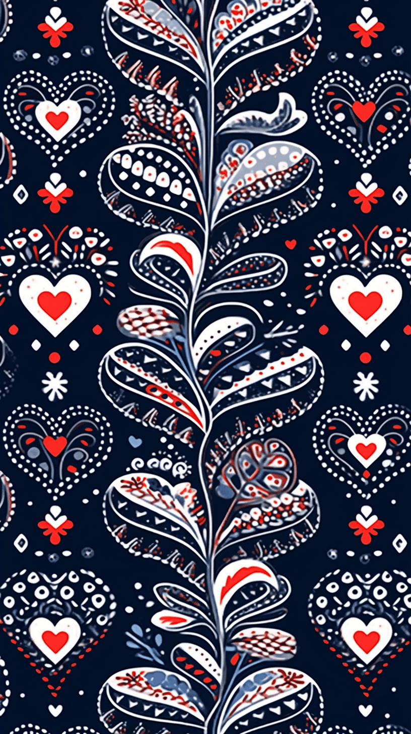 Christmas Design Morning original repeating artwork