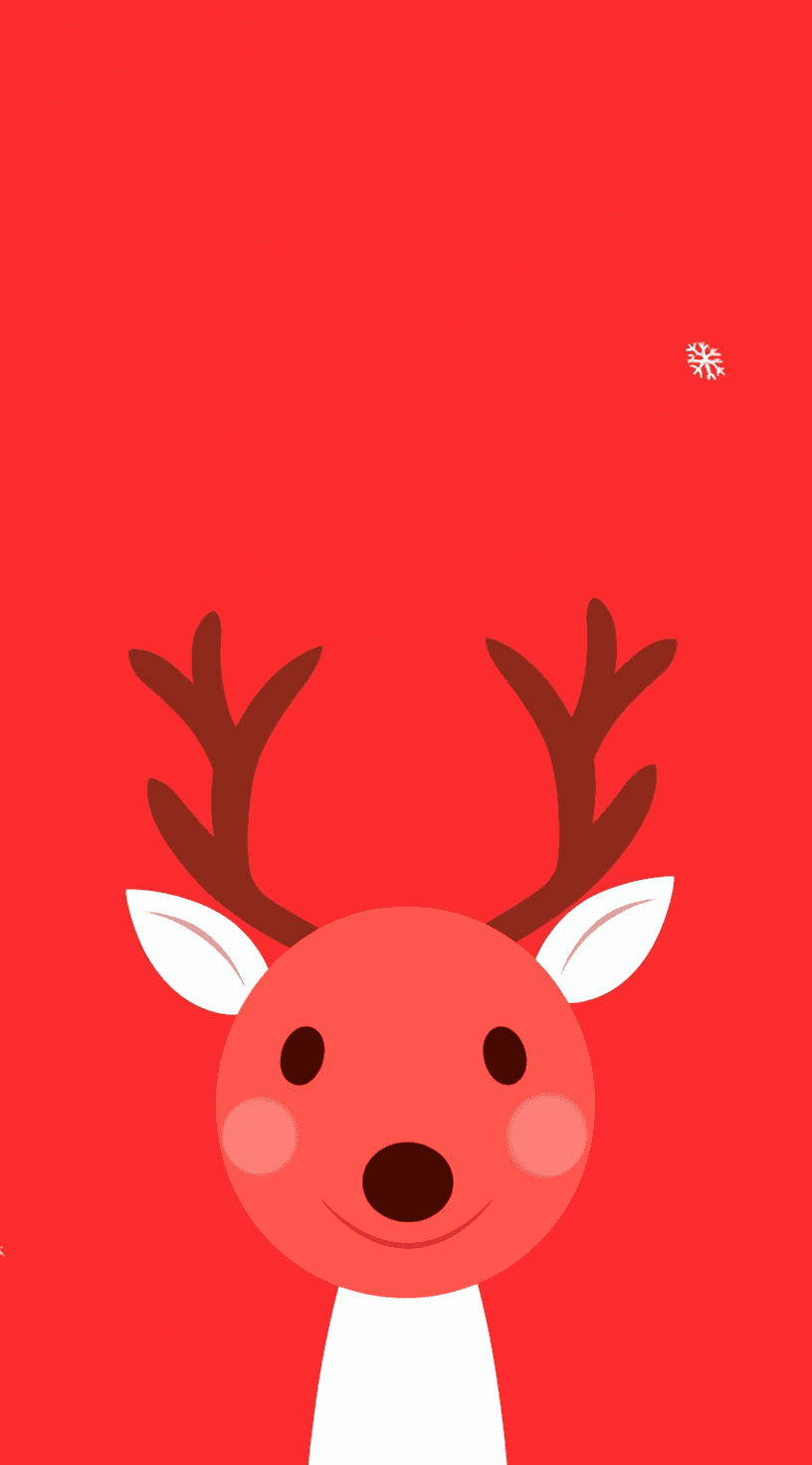 Christmas Reindeer Moonlit original repeating artwork