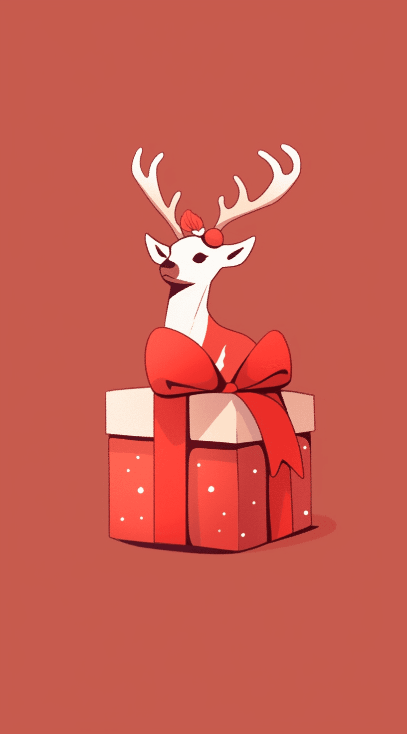 Christmas Reindeer Starlight original repeating artwork