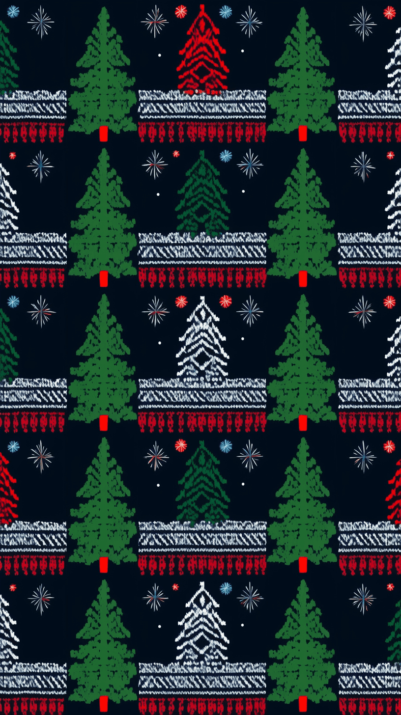 Christmas Tree 162 original repeating artwork