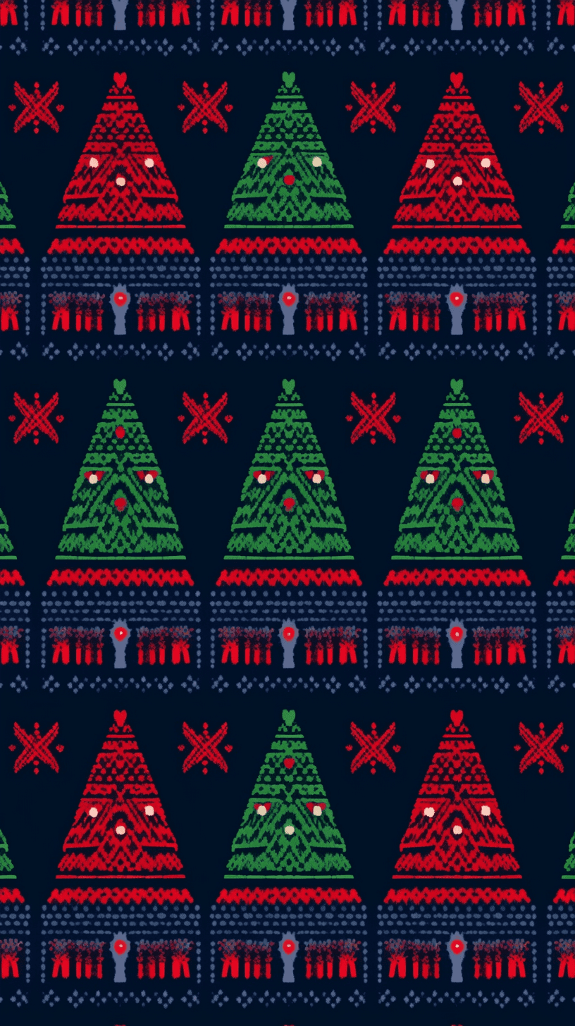 Christmas Tree 607 original repeating artwork