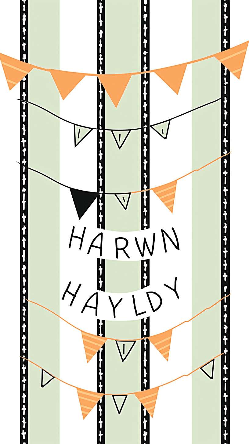 Halloween Uptown original repeating artwork