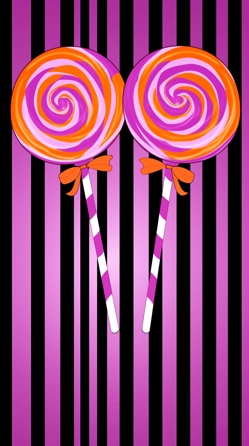 Halloween Lollipop Club original repeating artwork