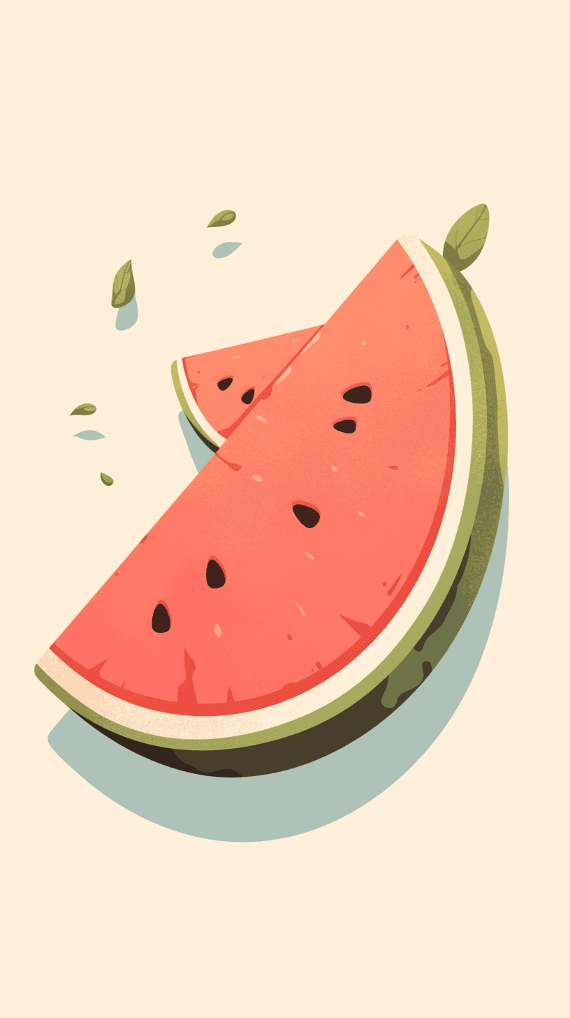 Watermelon Rush original repeating artwork