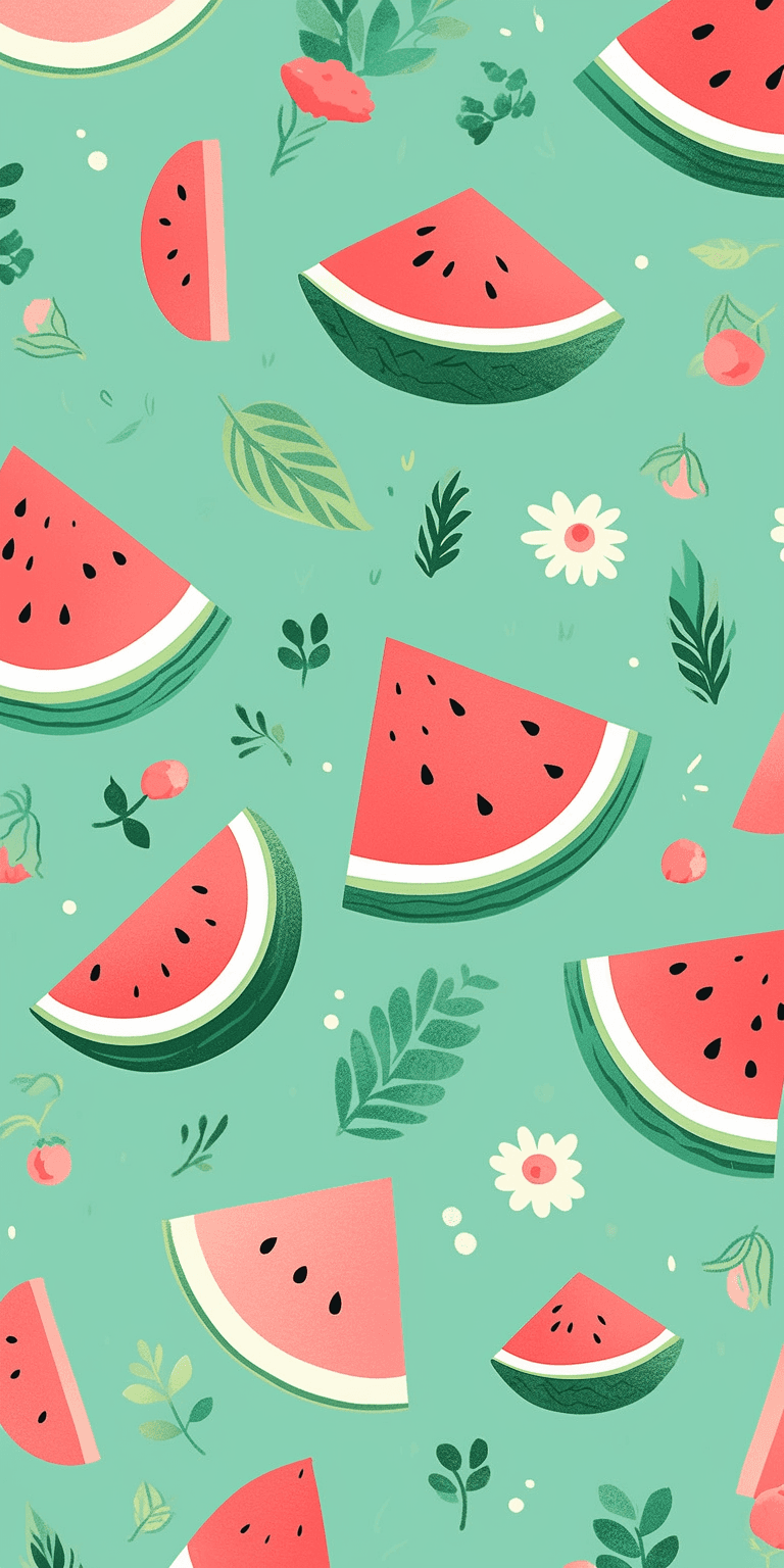 Watermelon Beats original repeating artwork