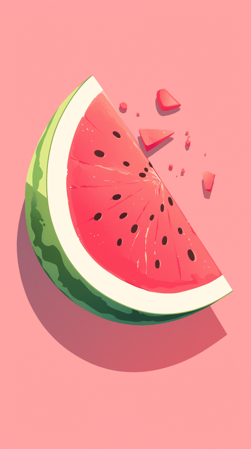 Watermelon Groove original repeating artwork