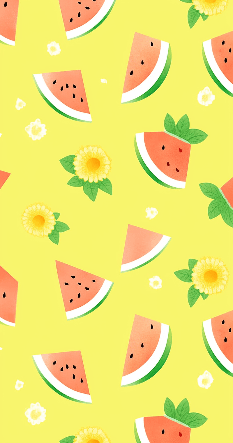 Watermelon Echo original repeating artwork