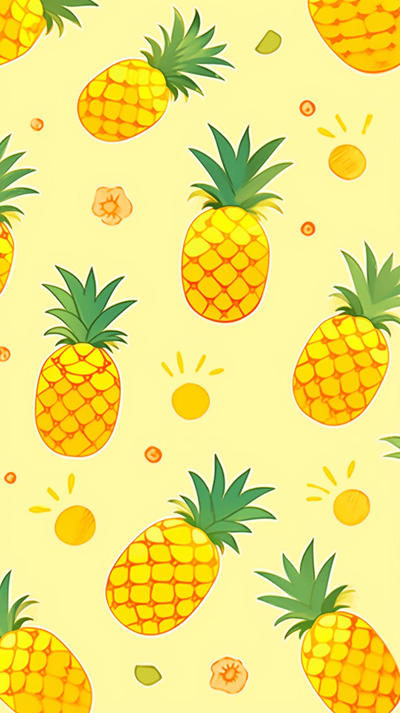 Pineapple Shade original repeating artwork