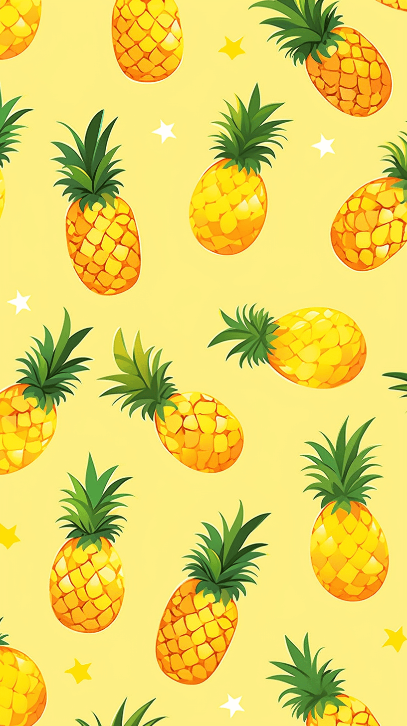 Pineapple 003 original repeating artwork