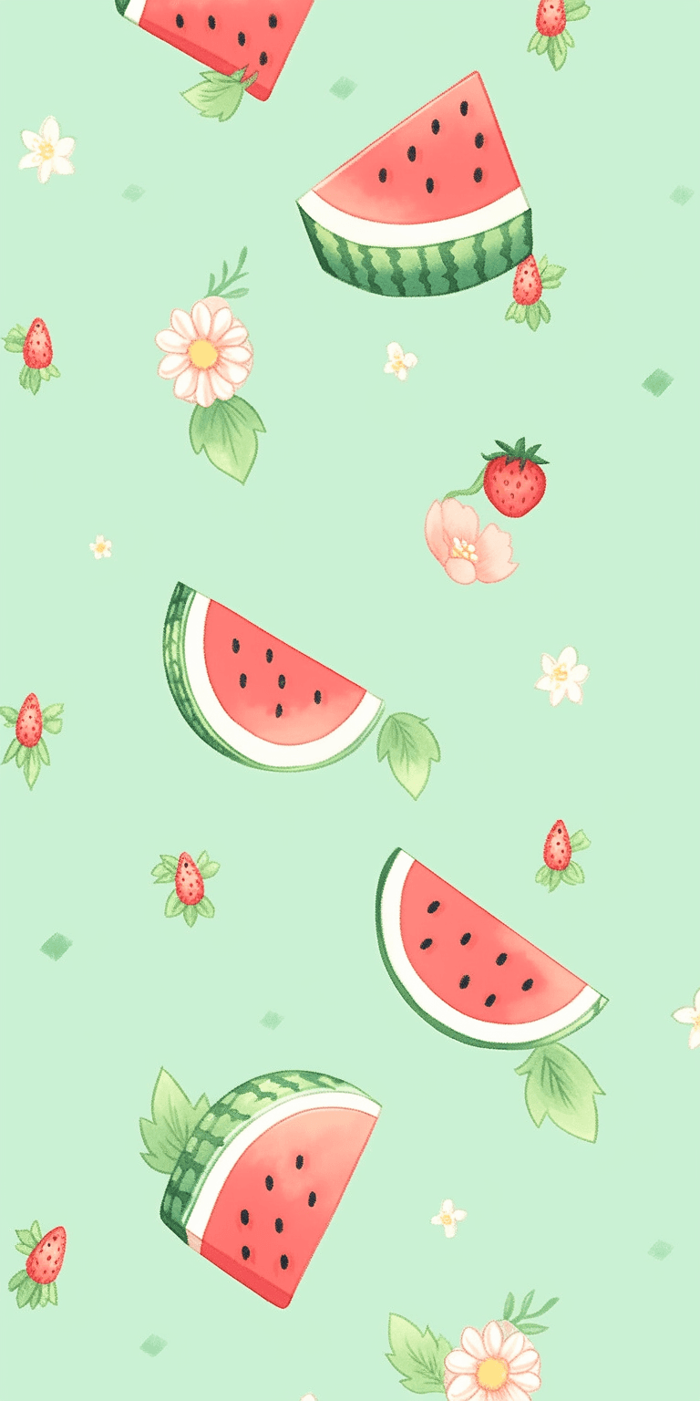 Watermelon Jam original repeating artwork