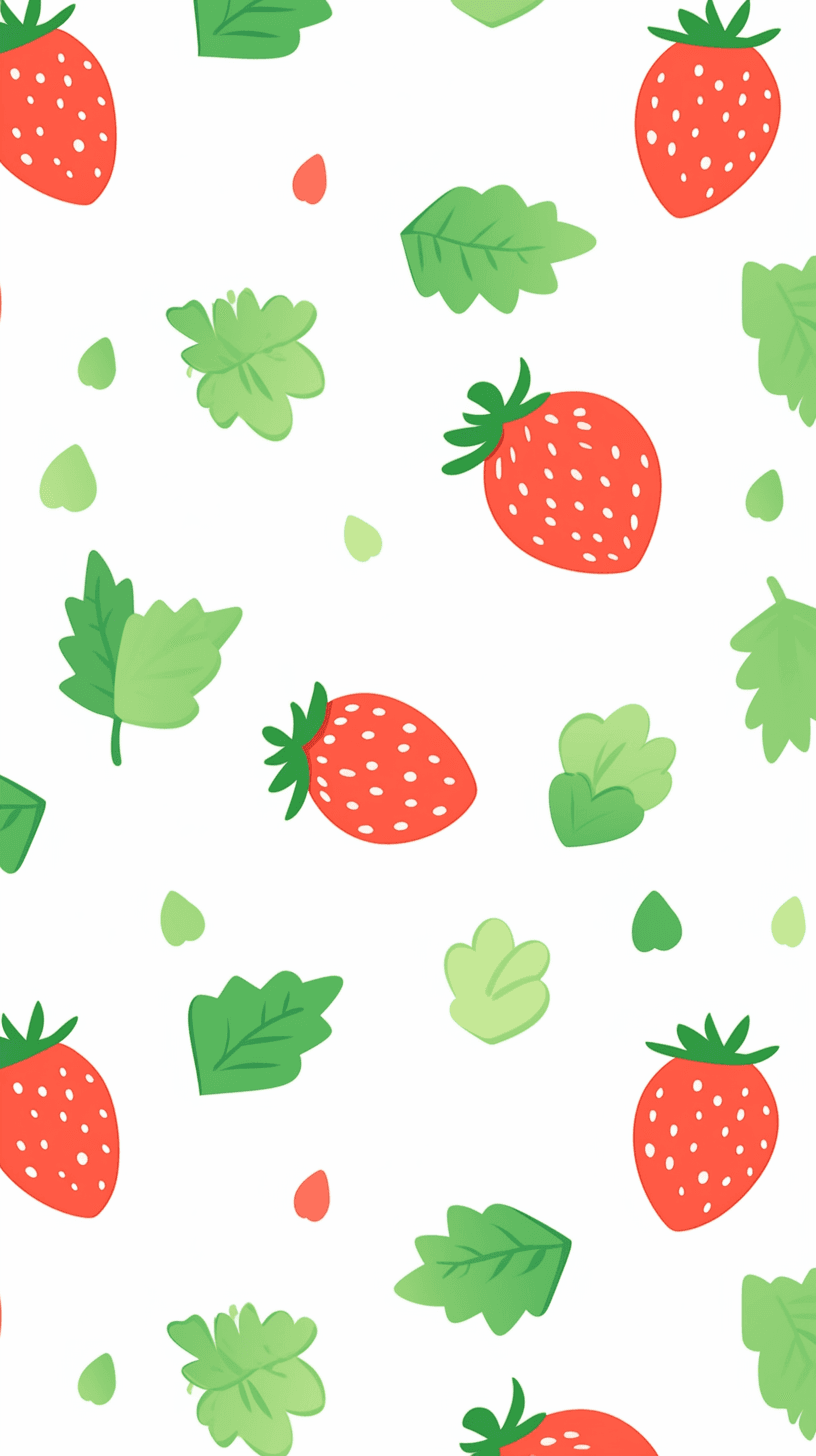 Strawberry Bold original repeating artwork