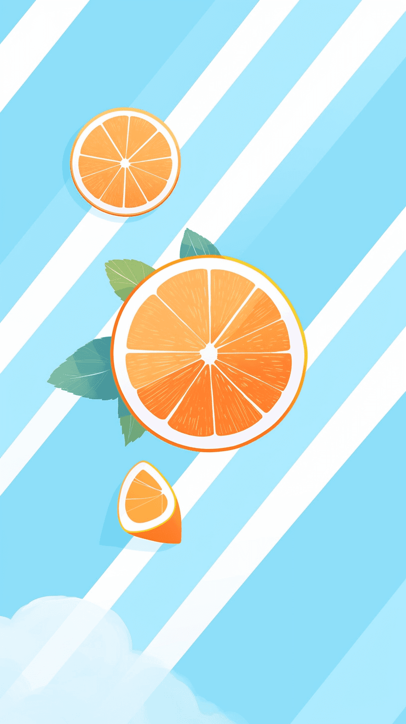 Orange Rhythm original repeating artwork