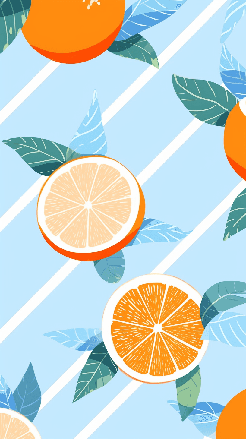 Orange Dash original repeating artwork
