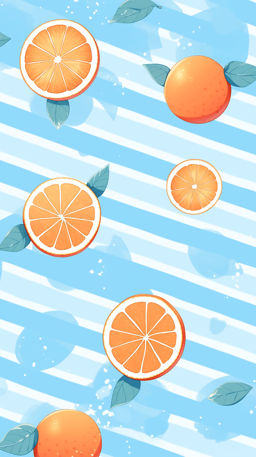 Orange Groove original repeating artwork
