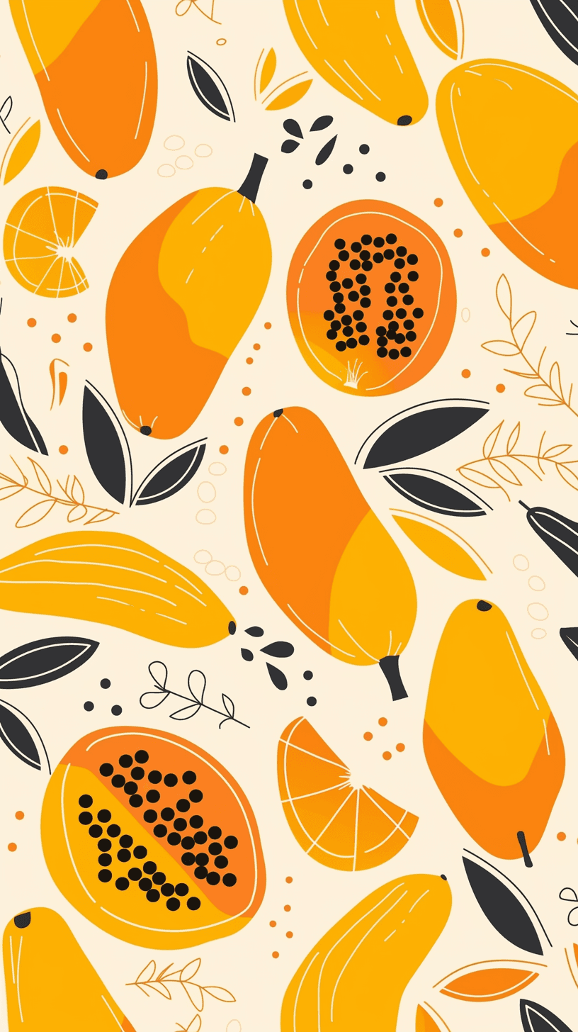 Mango original repeating artwork