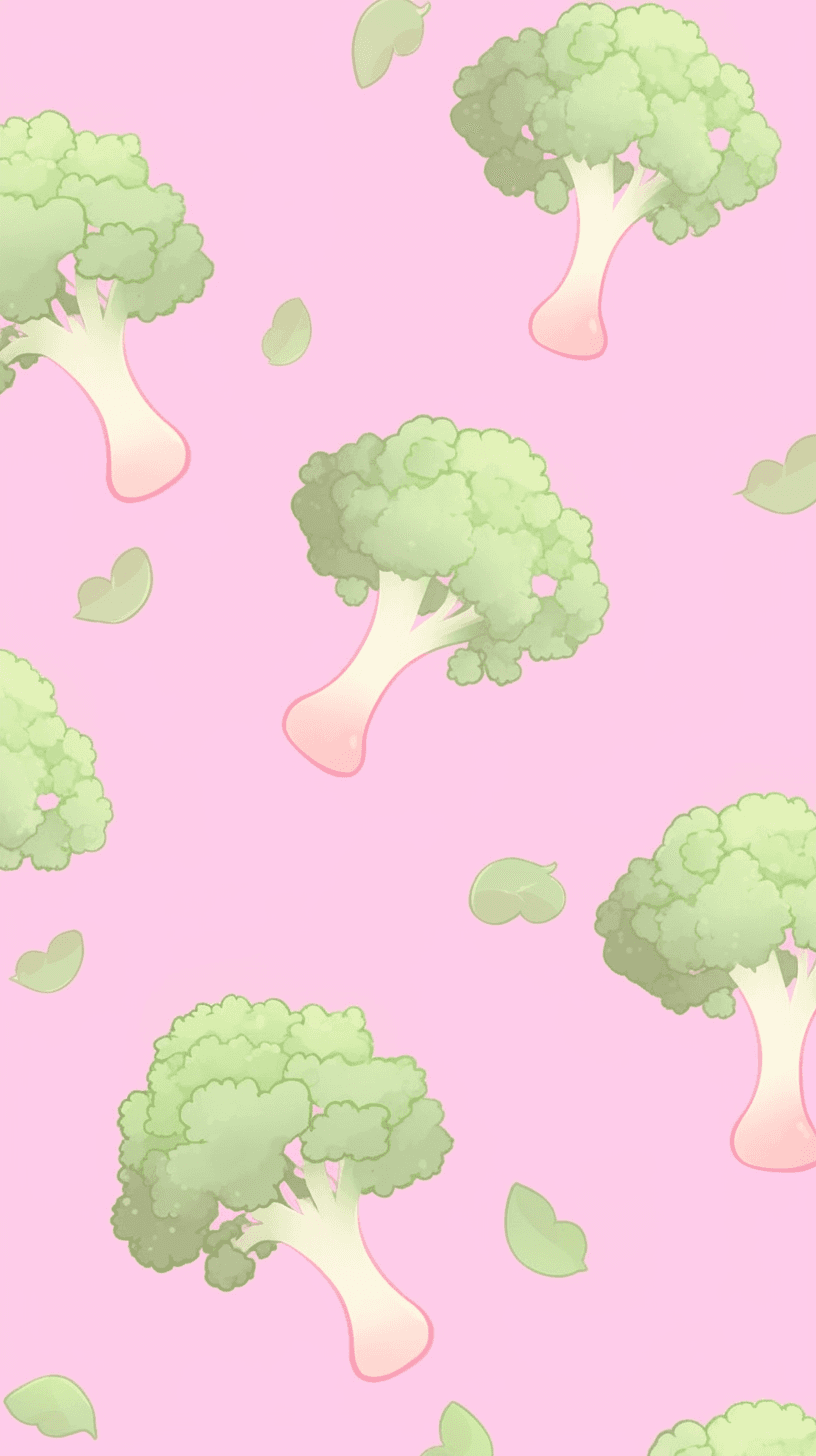 Broccoli Carnival original repeating artwork