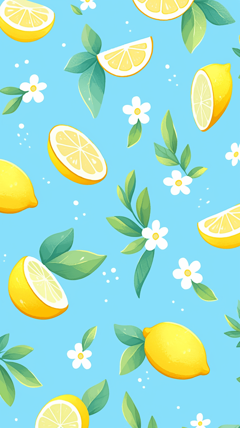 Lemon Snap original repeating artwork
