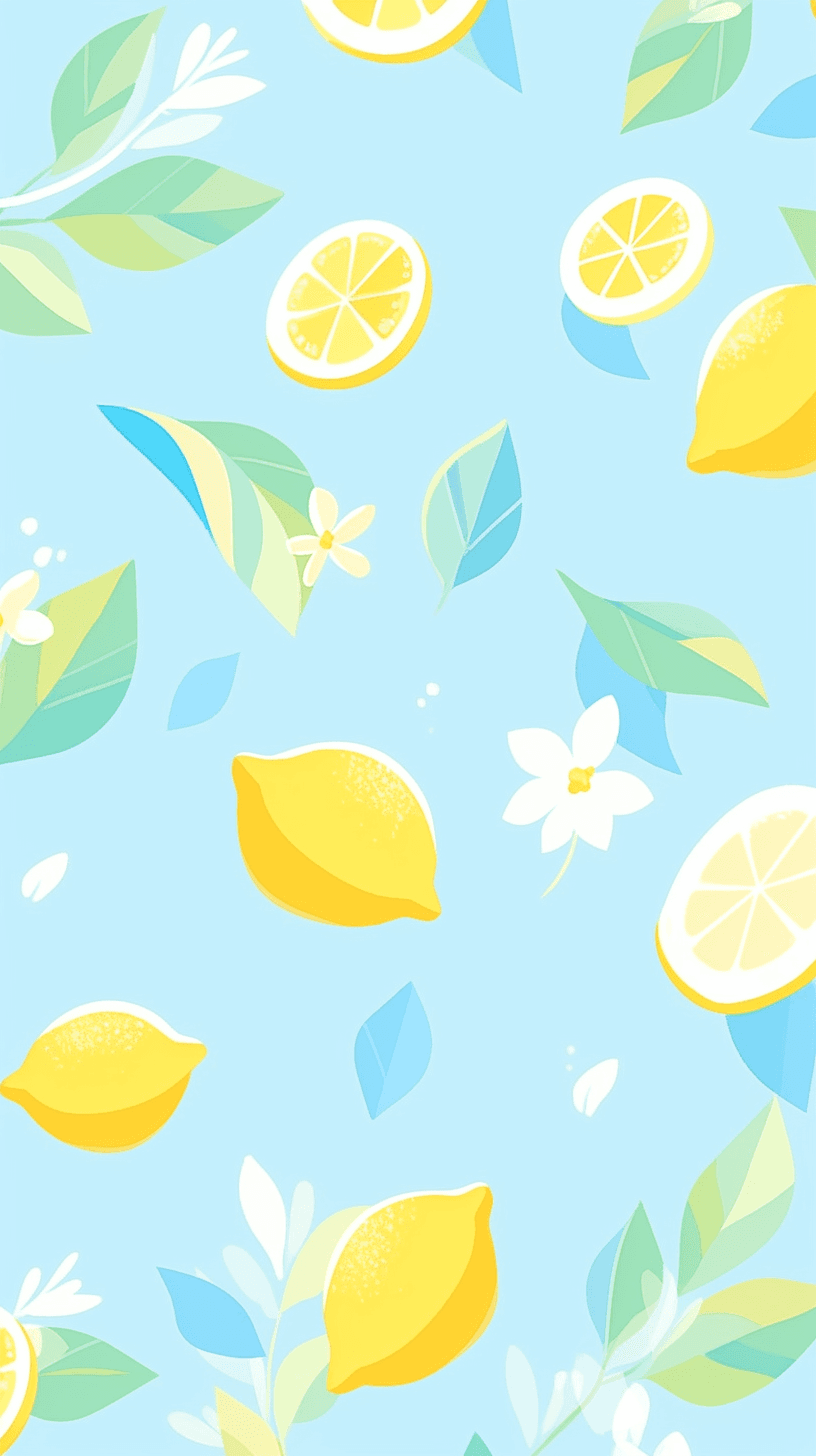 Lemon Summer original repeating artwork