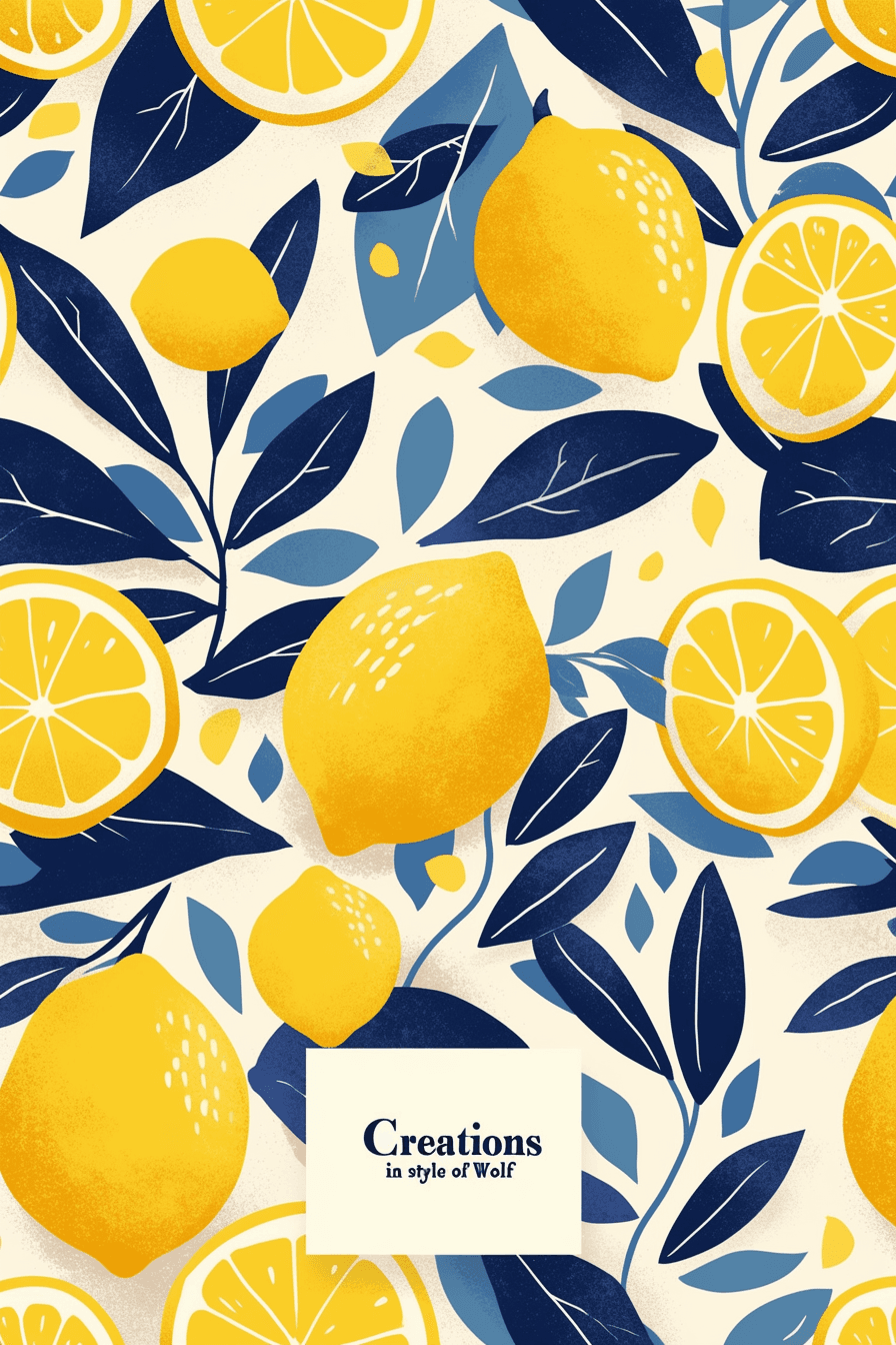 Lemon Session original repeating artwork