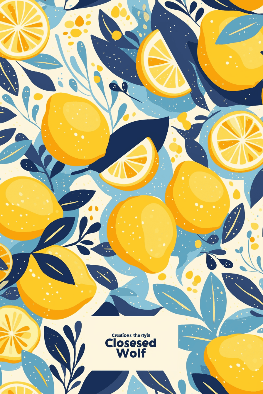 Lemon North original repeating artwork