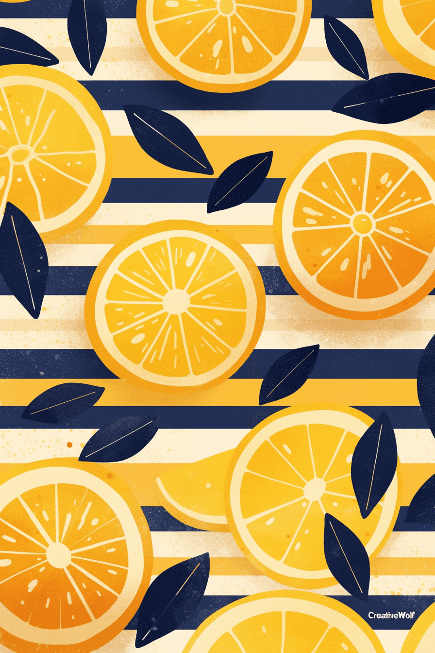 Lemon Corner original repeating artwork