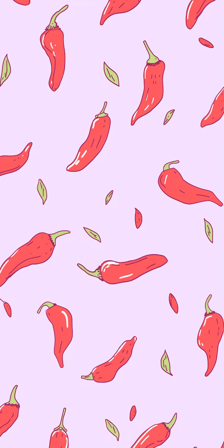 Chili Picnic original repeating artwork