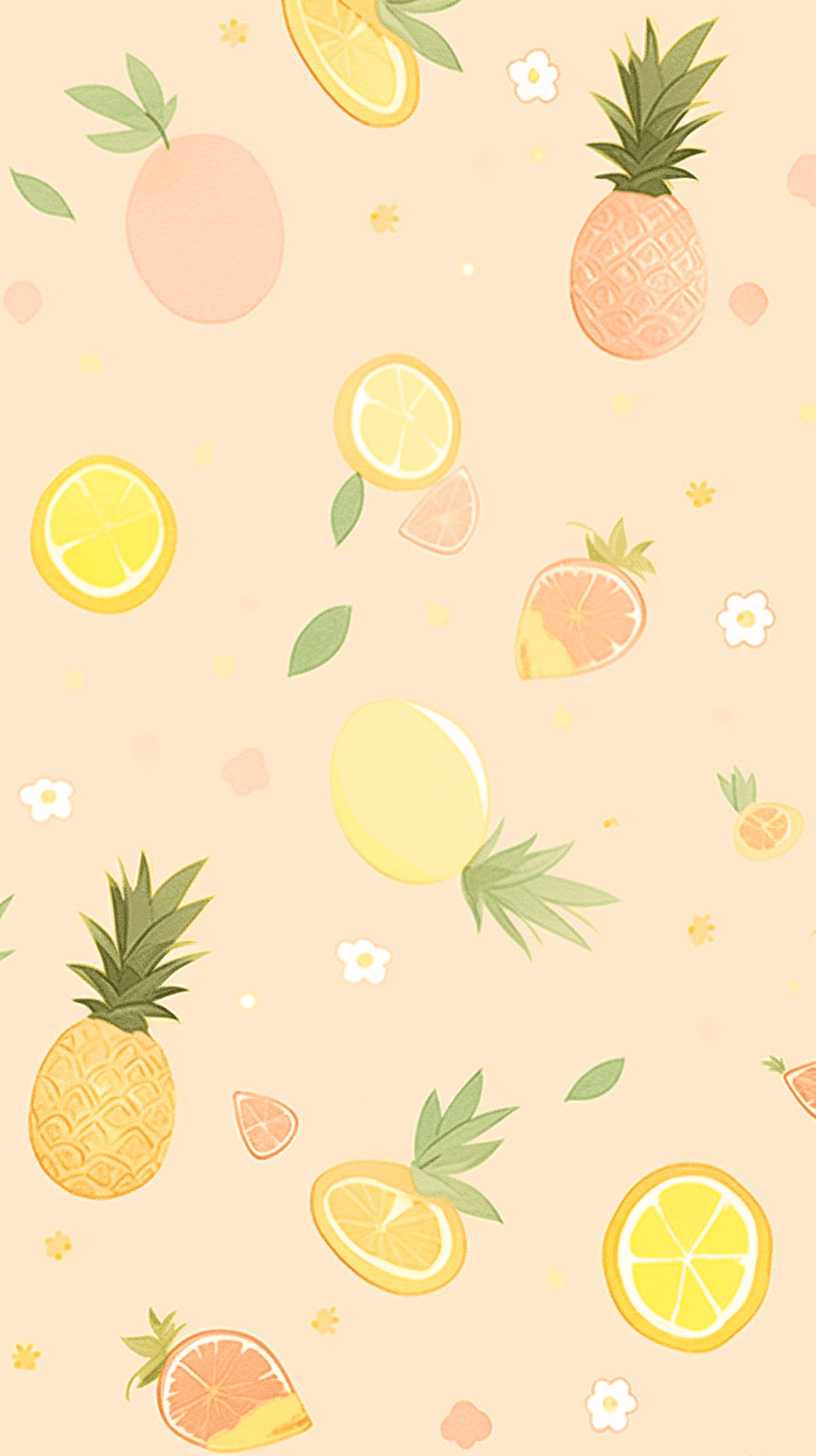 Lemon Drift original repeating artwork