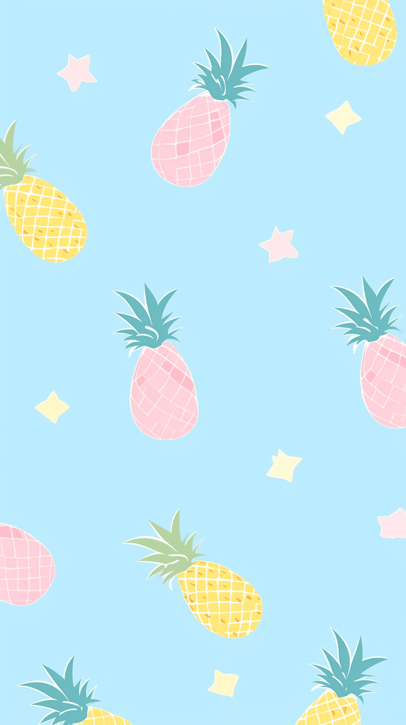 Pineapple Burst original repeating artwork