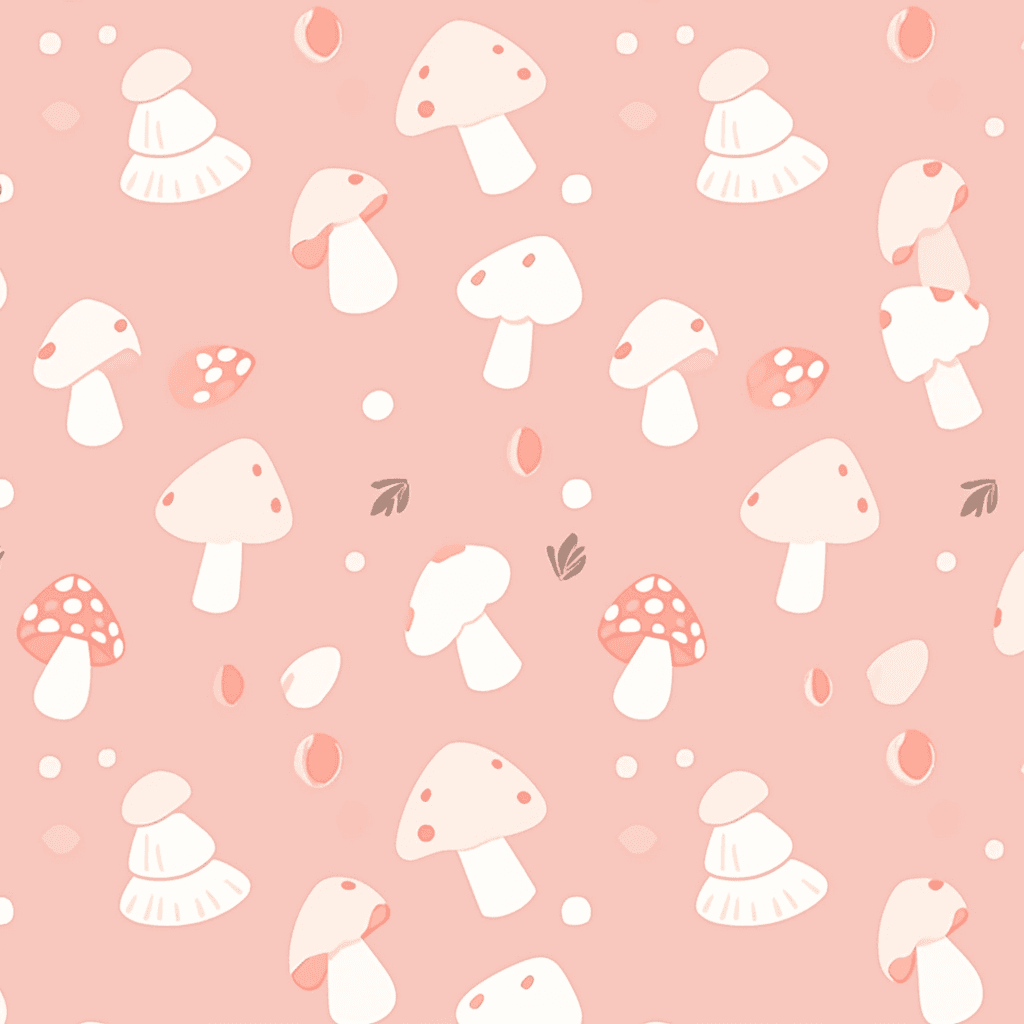 Mushroom Slide original repeating artwork