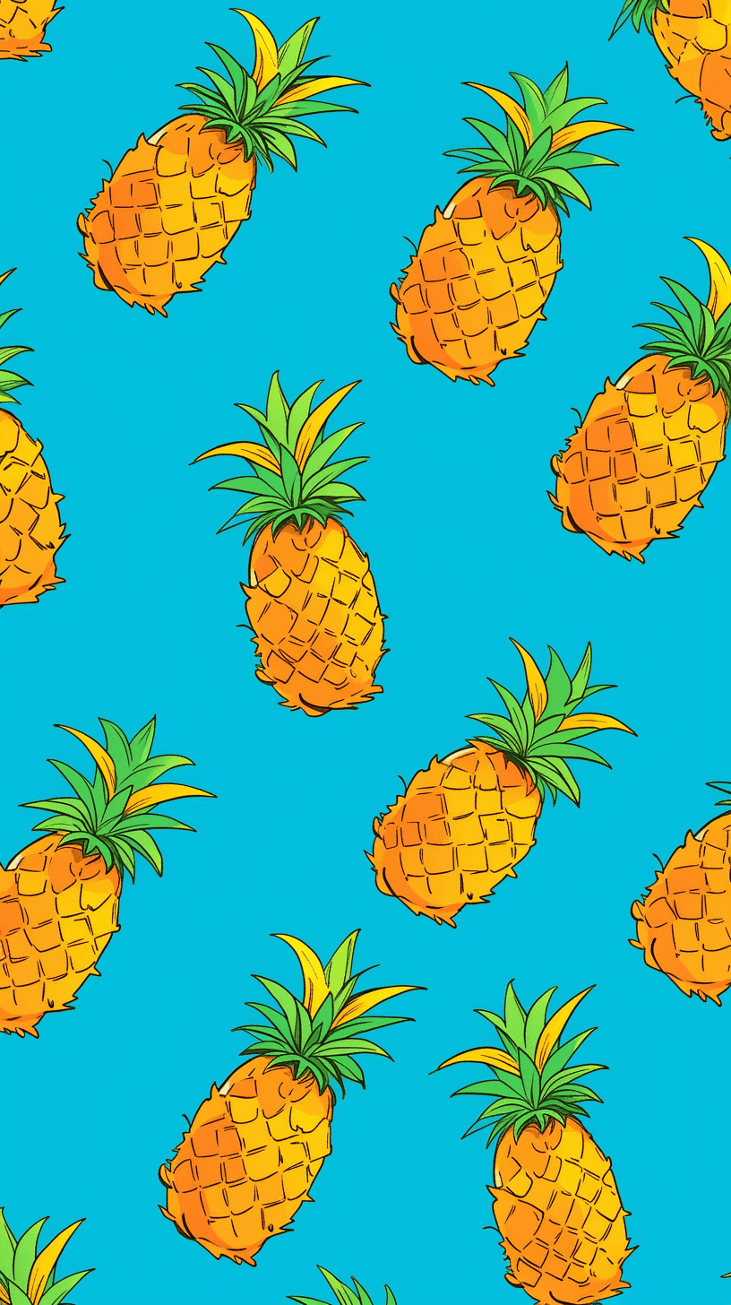 Pineapple Mono original repeating artwork