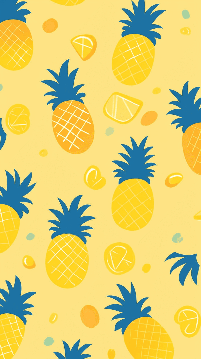 Pineapple Club original repeating artwork