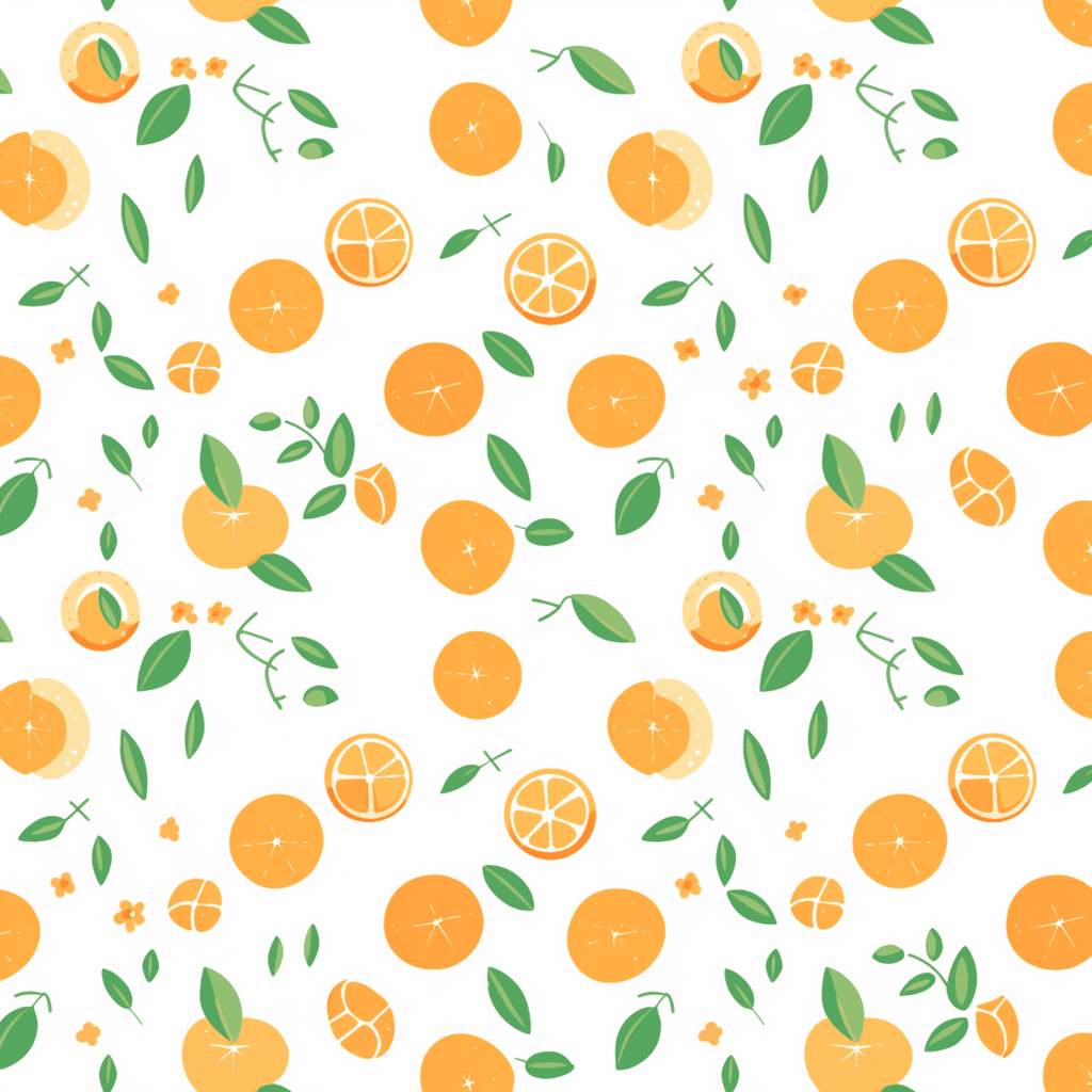 Orange Snap original repeating artwork