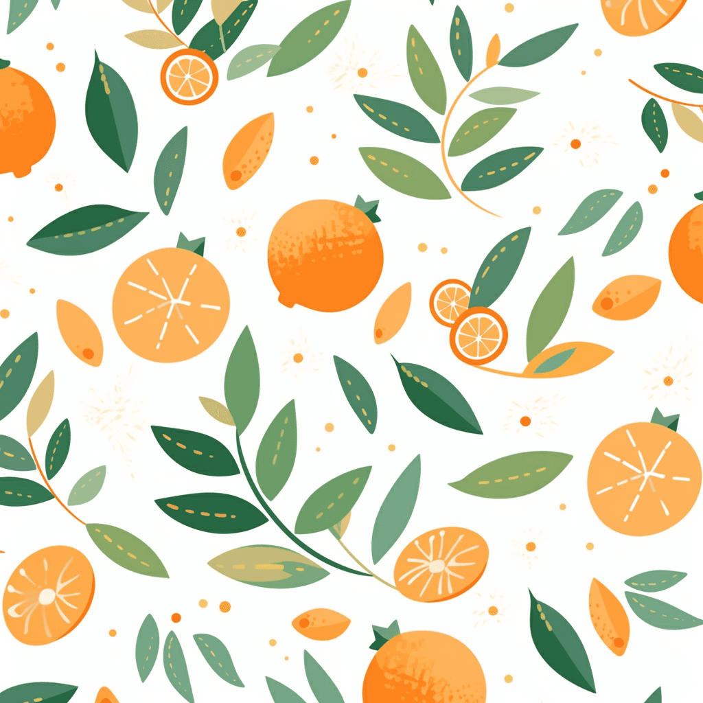 Orange Jam original repeating artwork