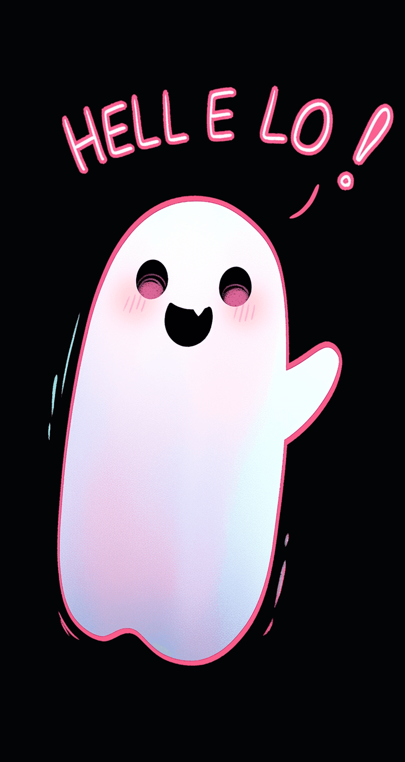 Halloween Ghost 524 original repeating artwork