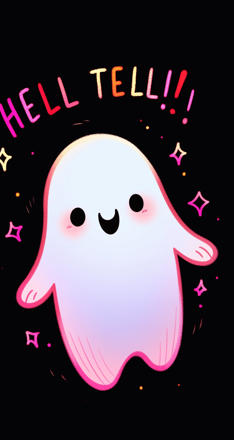 Halloween Ghost 334 original repeating artwork
