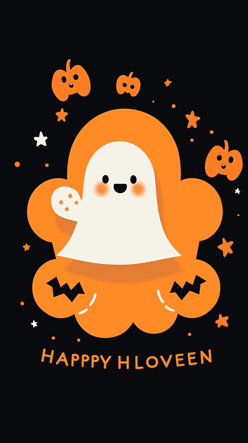 Halloween Ghost 913 original repeating artwork