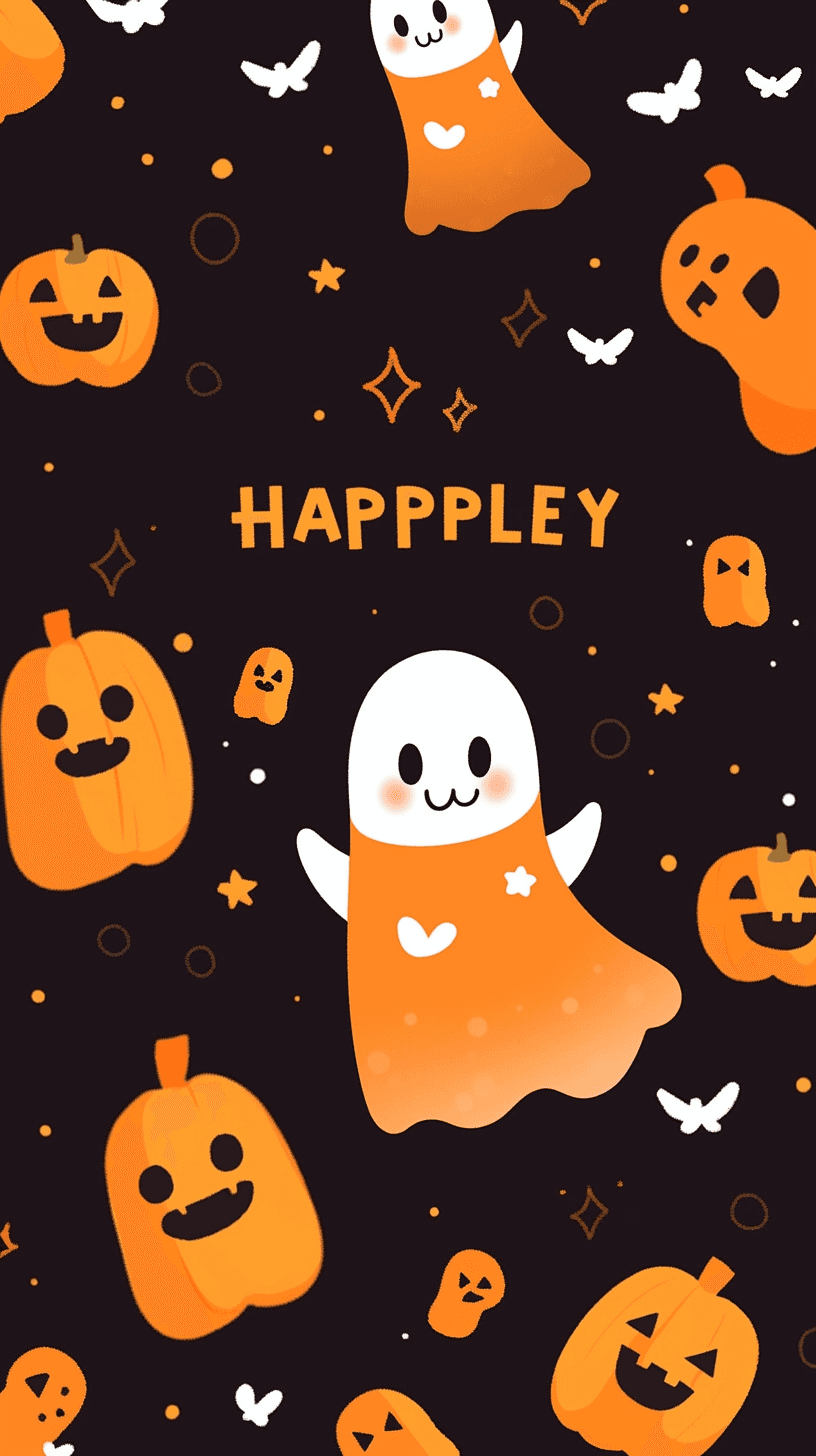 Halloween Ghost 204 original repeating artwork