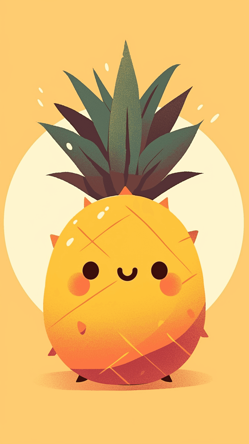 Pineapple Zip original repeating artwork