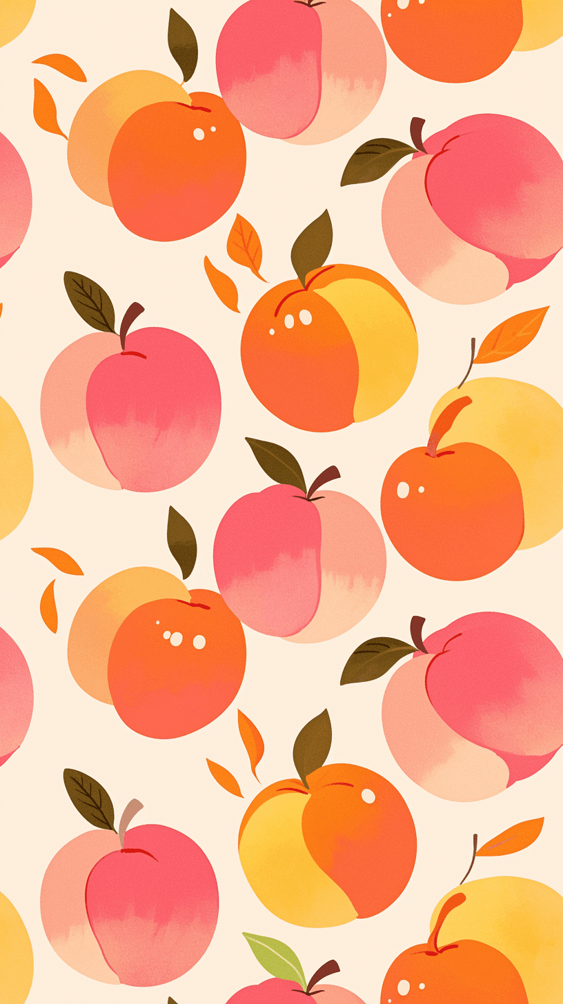 Peach Collective original repeating artwork