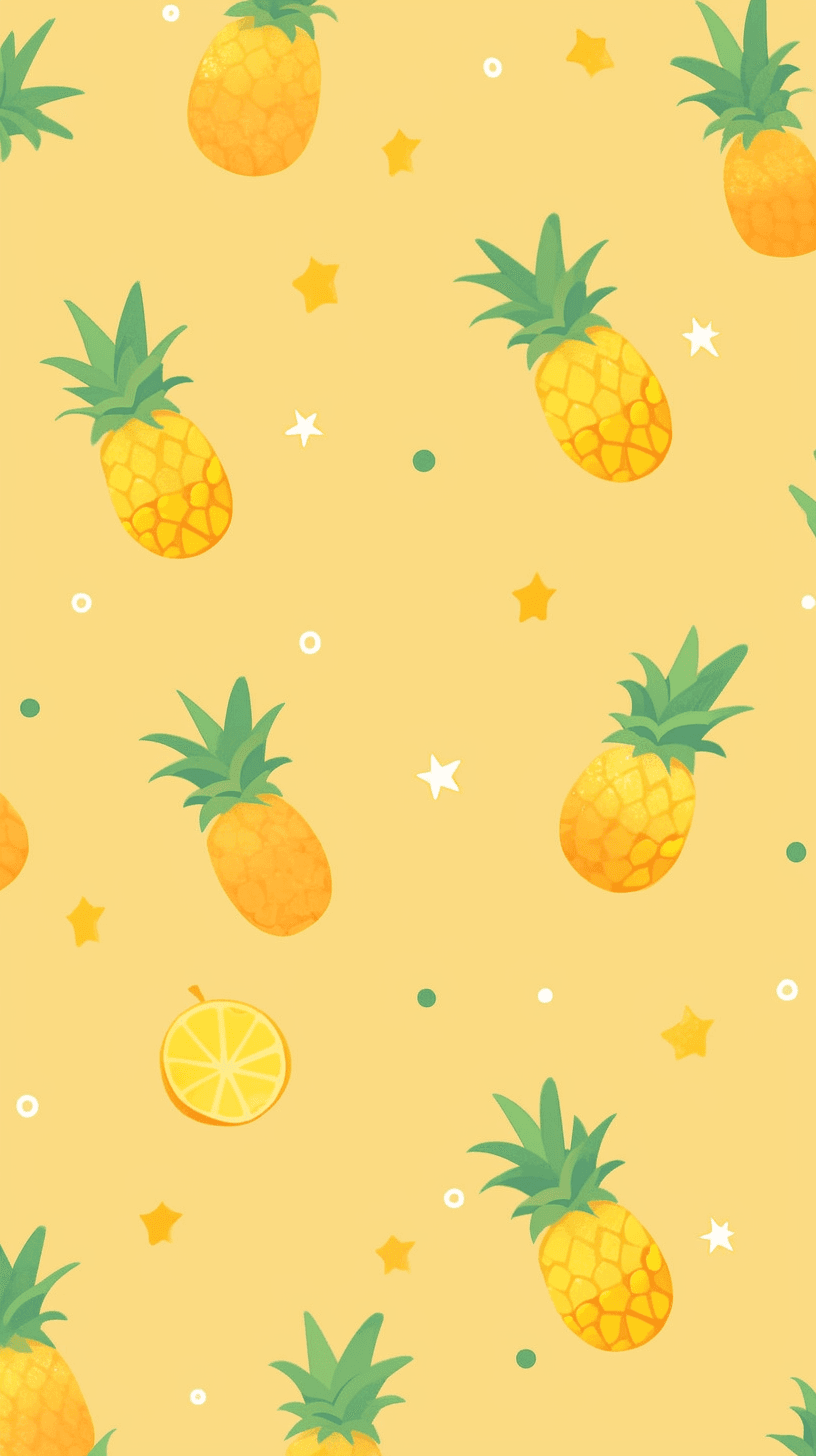 Pineapple Blast original repeating artwork