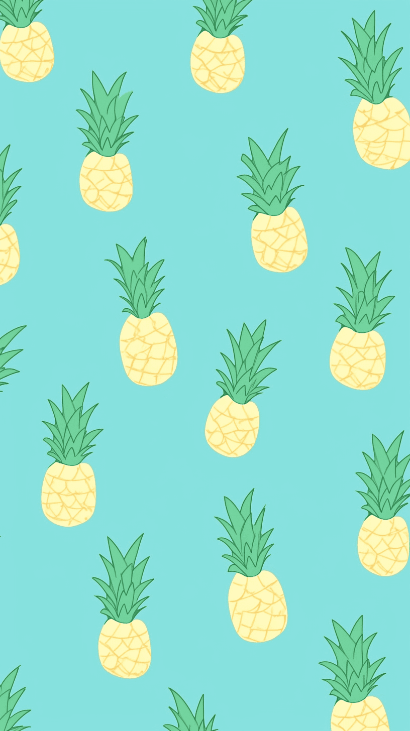 Pineapple Bold original repeating artwork