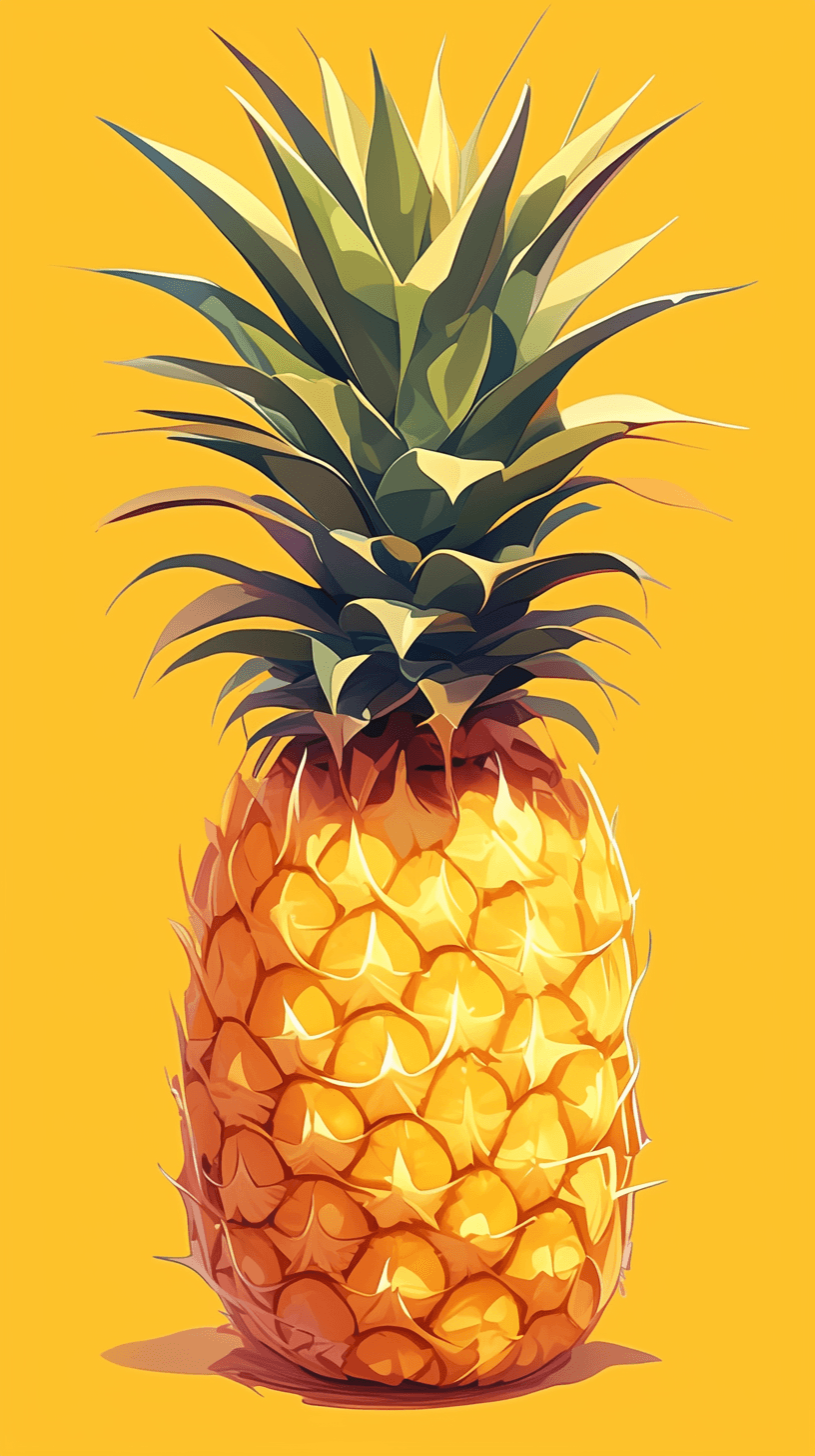 Pineapple Fizz original repeating artwork