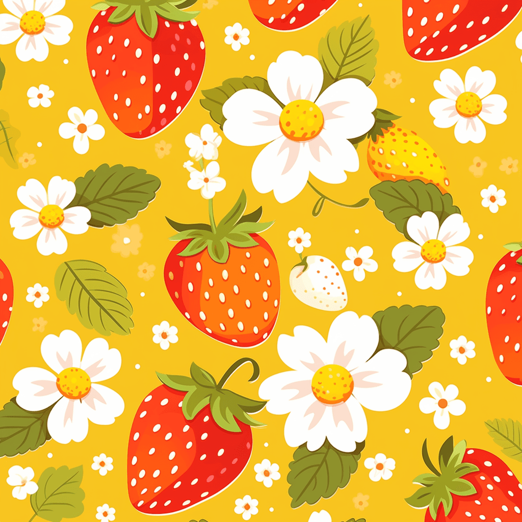 Strawberry Boulevard original repeating artwork